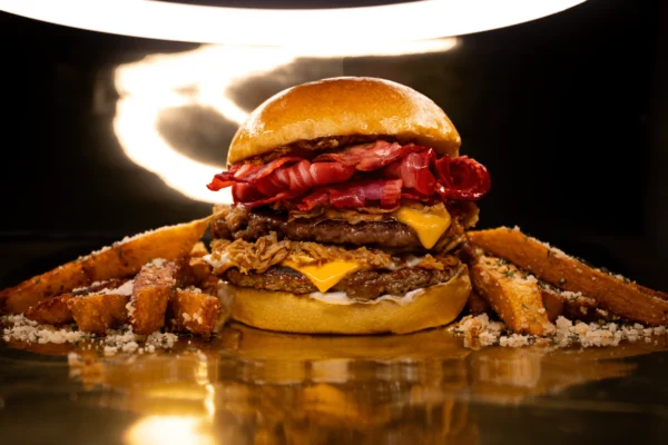 Bacon Truffle Burger with Fries