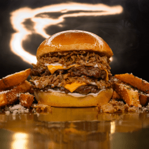 Double Truffle Beef Burger with Fries