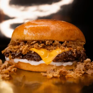 Single Truffle Beef Burger with Fries