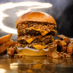 Triple Truffle Beef Burger with Fries