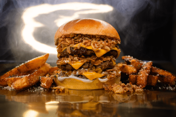 Triple Truffle Beef Burger with Fries